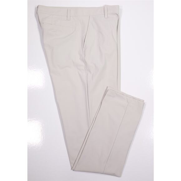 RHONE Other - Rhone Commuter Slim Mens Stone Light Khaki Flat Front Performance Pants 33x33